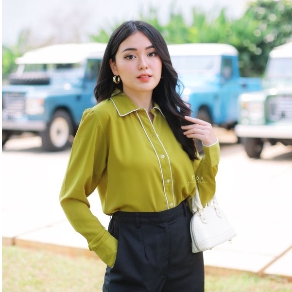 Foxquinn RIENA TOP - Blouse Wanita-Marigold