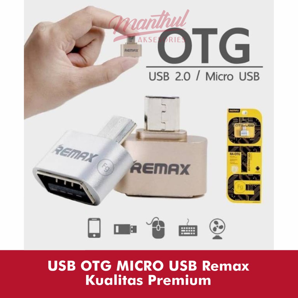 USB OTG MICRO USB Remax Kualitas Premium