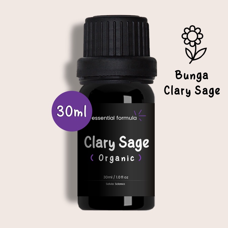 30ml Organic Clary Sage Essential Oil Bunga Clary Sage Murni 100%