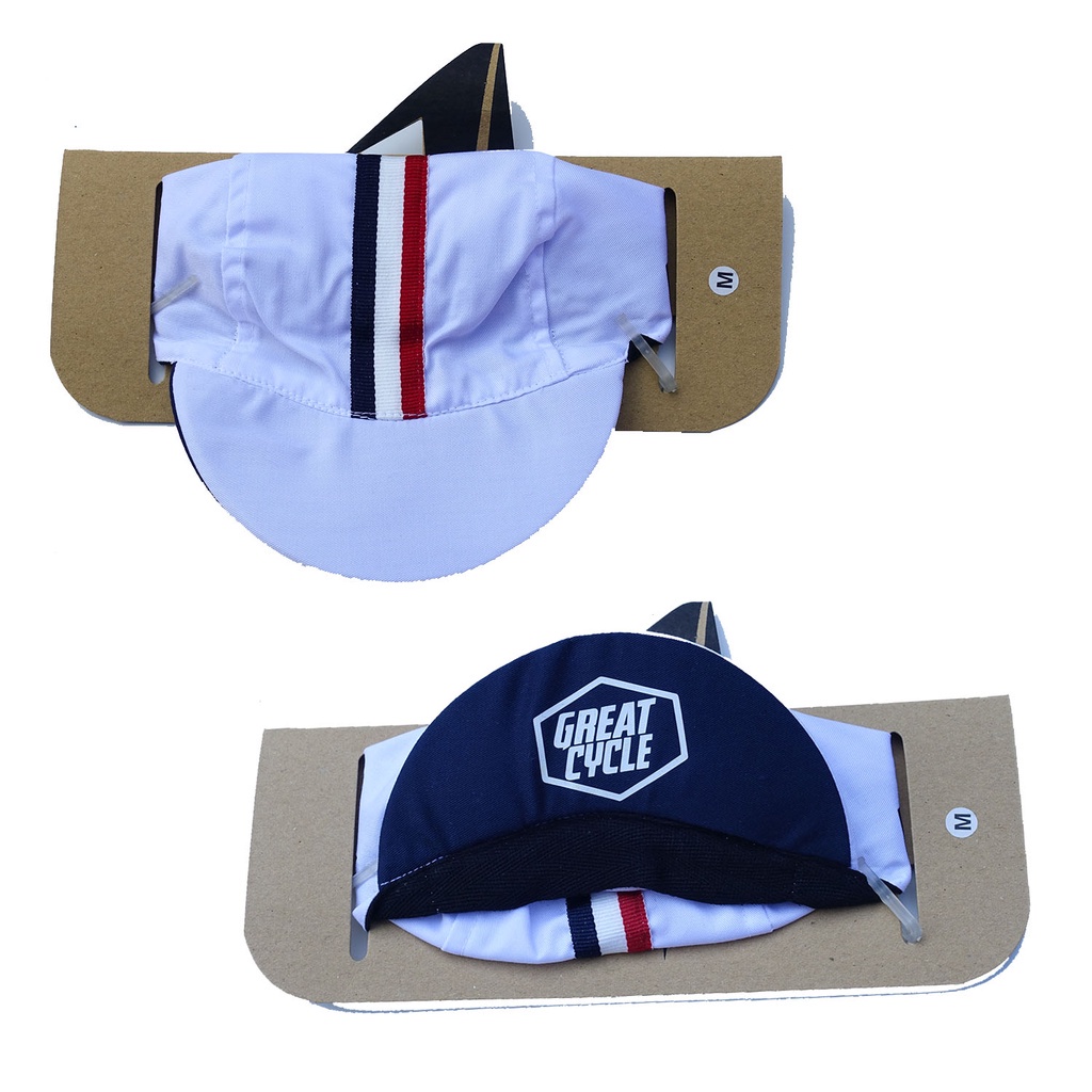 Topi Sepeda lipat fixie mtb roadbike Calixto - TSC GC White