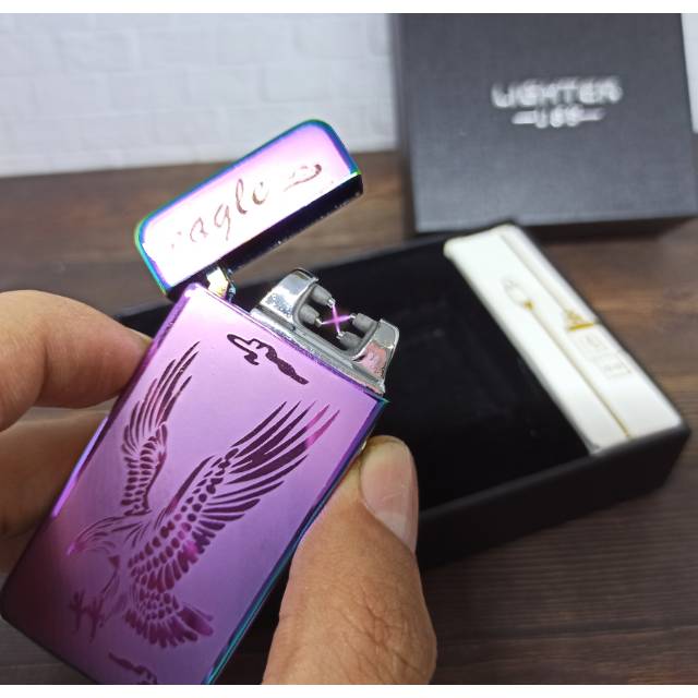 Korek api arc plasma mancis elektrik usb charger zippo lighter firetric taffware
