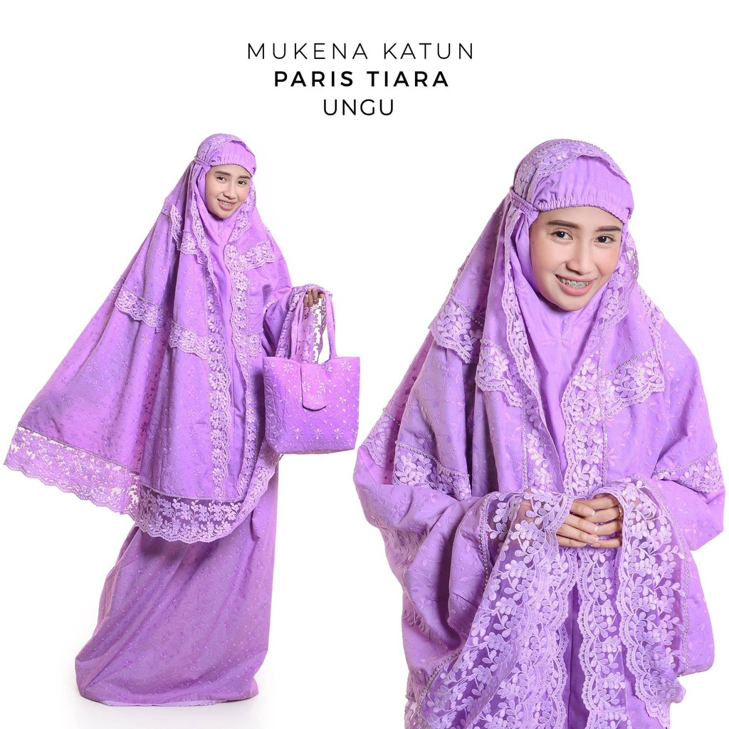 Mukena Dewasa Katun Paris Tiara