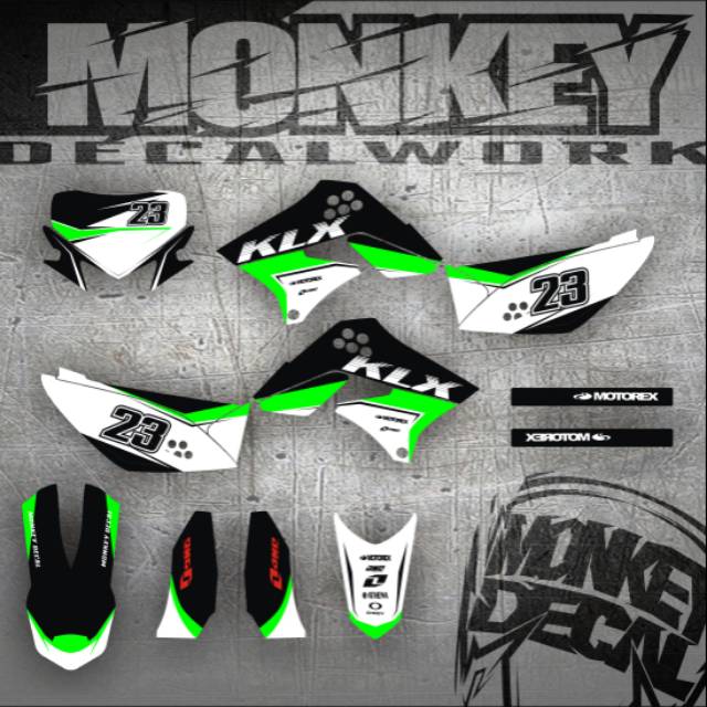 DECAL KLX LAMA DEKAL STICKER SIMPLE