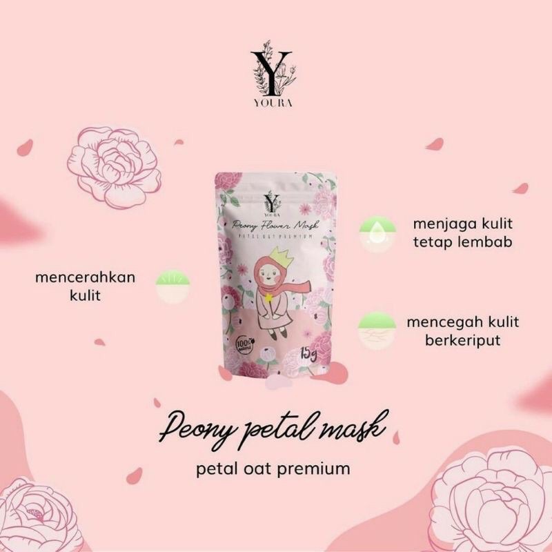 Youra Petal Oat Premium Mask Masker wajah wash off