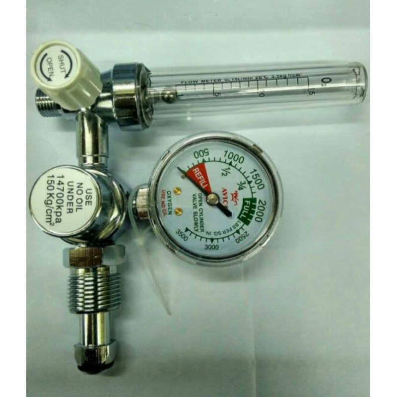 Regulator Avico / Regulator Oksigen Avico / Manometer Tabung Oksigen / Tabung O2 merk Avico