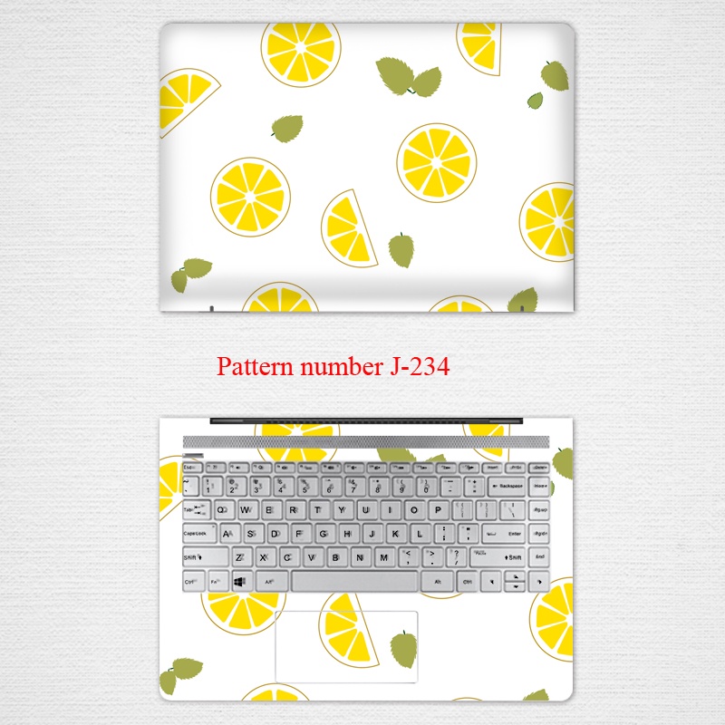 2pcs Stiker Pelindung Laptop UNIVERSAL Motif print Buah Bahan VINYL Ukuran 12 13 14 15.6 Inch HP Specter X360 Pavilion Zhan66 Pro G1