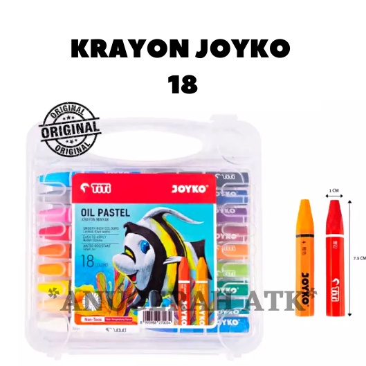 

Crayon / Krayon TITI joyko 18 Warna