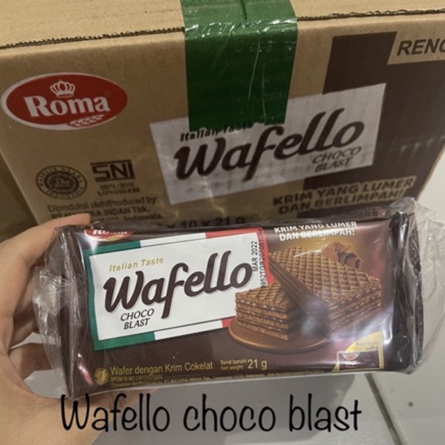 

Wafello choco blast isi 10pcs