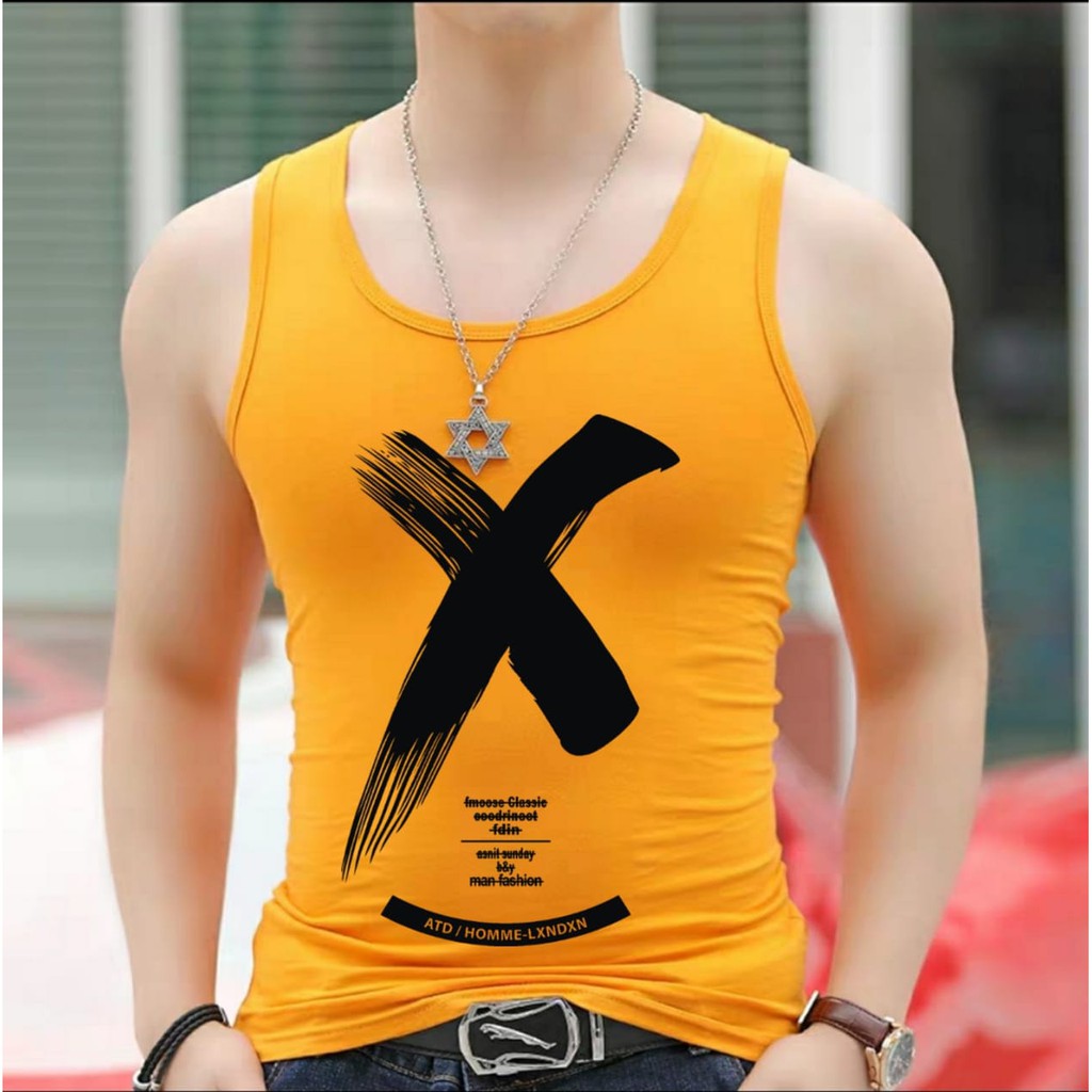 AMOSJKT28.SINGLET X/SINGLET DEWASA/SINGLET PRIA