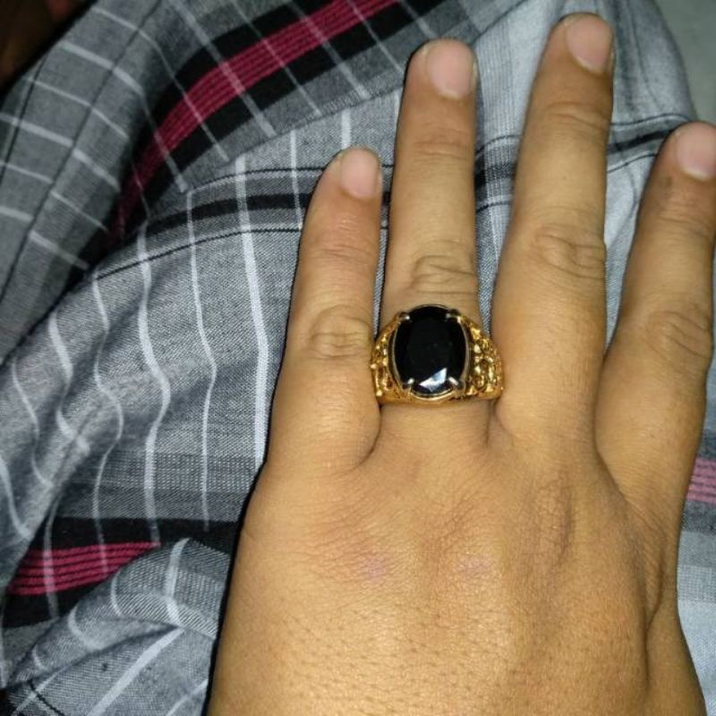 Cincin Batu Black Onyx (Z)
