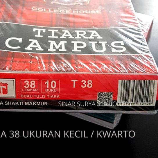 

➸ Buku Tulis Tiara Campus Kecil 38 Lembar (per Pak) ◊