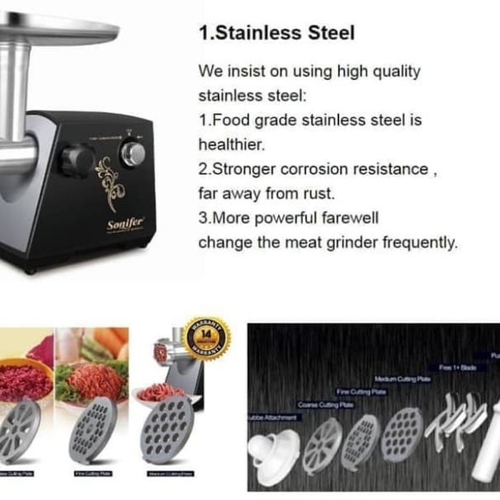 Sonifer Meat Grinder Mesin Penggiling Daging SF-5002 SF5002