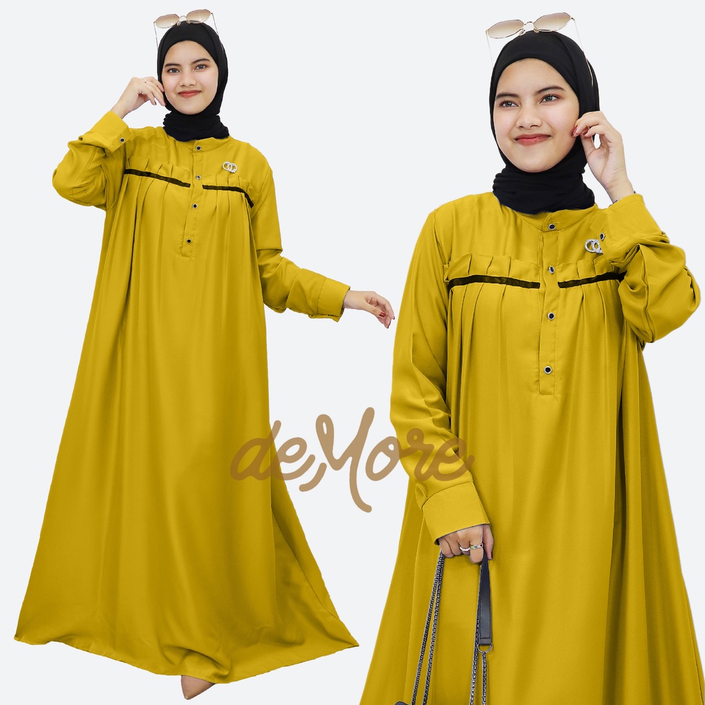 GAMIS REMPEL SHAKILA PREMIUM FASHION WANITA MUSLIM ELEGAN KEKINIAN BAJU GAMIS JUBAH CASUAL GAMIS PESTA KONDANGAN TANISHA DRESS DEMORE