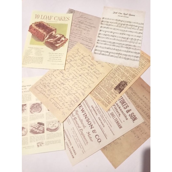 

4 Pcs Vintage Paper Properti Foto Props