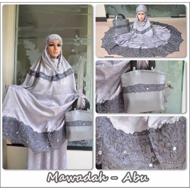 MUKENA DEWASA SEMI SUTRA BORDIR 185.000
