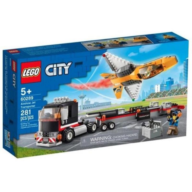 Lego City Truck Transporter Pesawat Jet