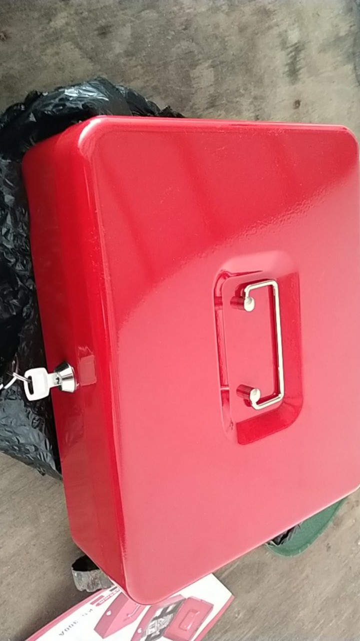 Brankas 30cm Kotak Uang Cash Box Mini Perhiasan