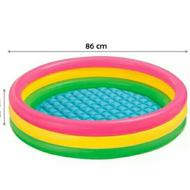 Sale Intex Kolam Renang Pelangi Uk. 86 X 25 Cm Kolam Renang Anak Bayi - Paling Diminati