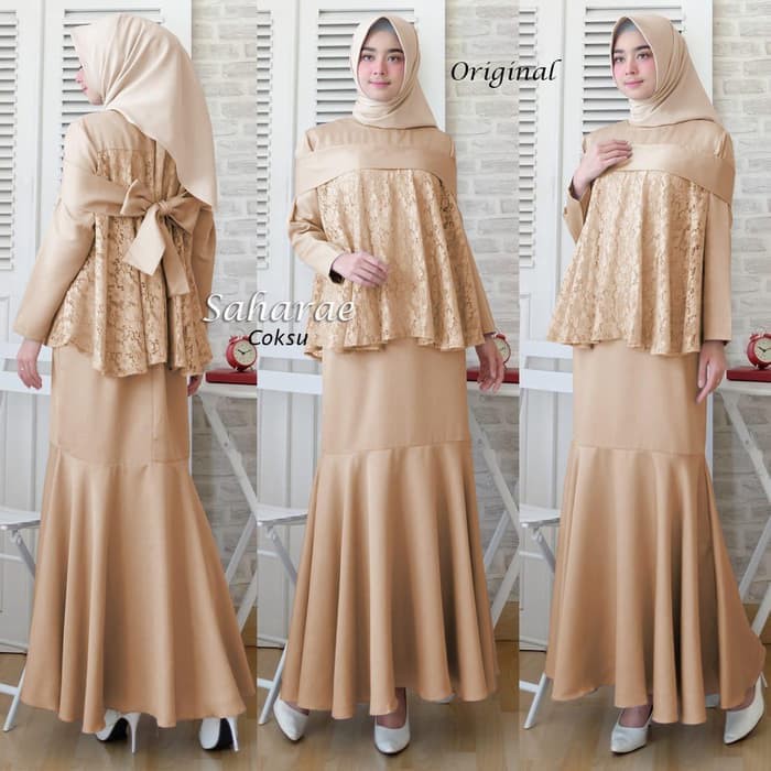 MUSLIMAH"Baju Gamis Wanita Terbaru Pesta Saharae"