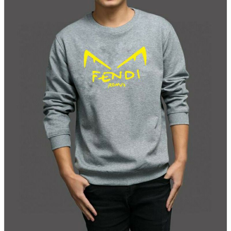 S - XXXXXL(6XL) Sweater FENDI Little Monster Eye BIGSIZE Crewneck FND ROMA Pria Wanita OVERSIZE Unisex Sweatshirt