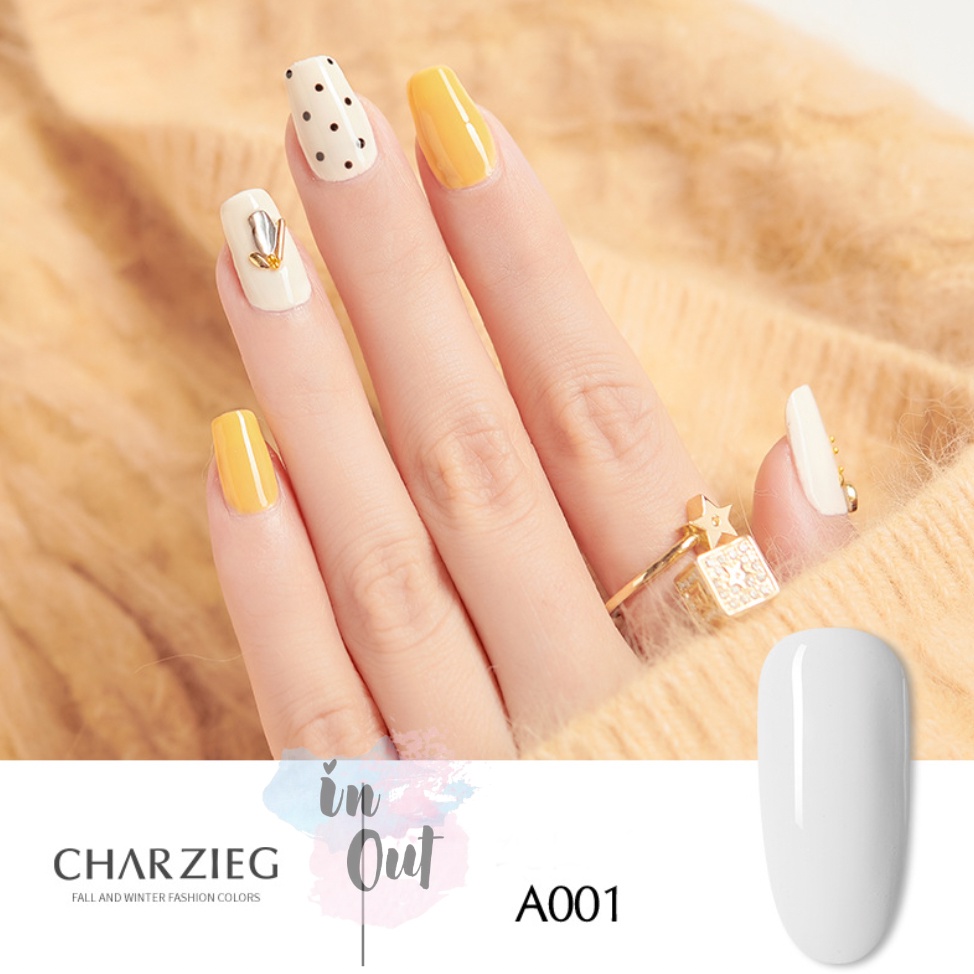 201-206 CHARZIEG Soak Off UV LED Polish Color Coat / kutek Charzieg / Nail Polish Led EV / Cat kuku Manicure Pedicure 15ml Tahan Lama KU007