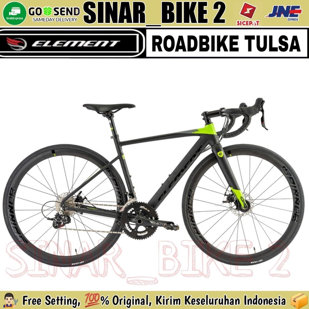 Sepeda Balap Roadbike Element Tulsa SuperLight Alloy 2x11 Spd Jangkrik