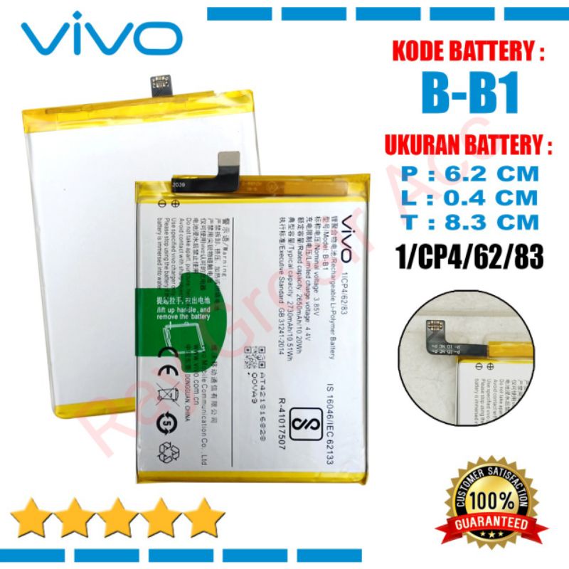 Baterai Original VIVO B-B1 , BB1 ,VIVO Y55 , Y55s , Y55A , Y55L