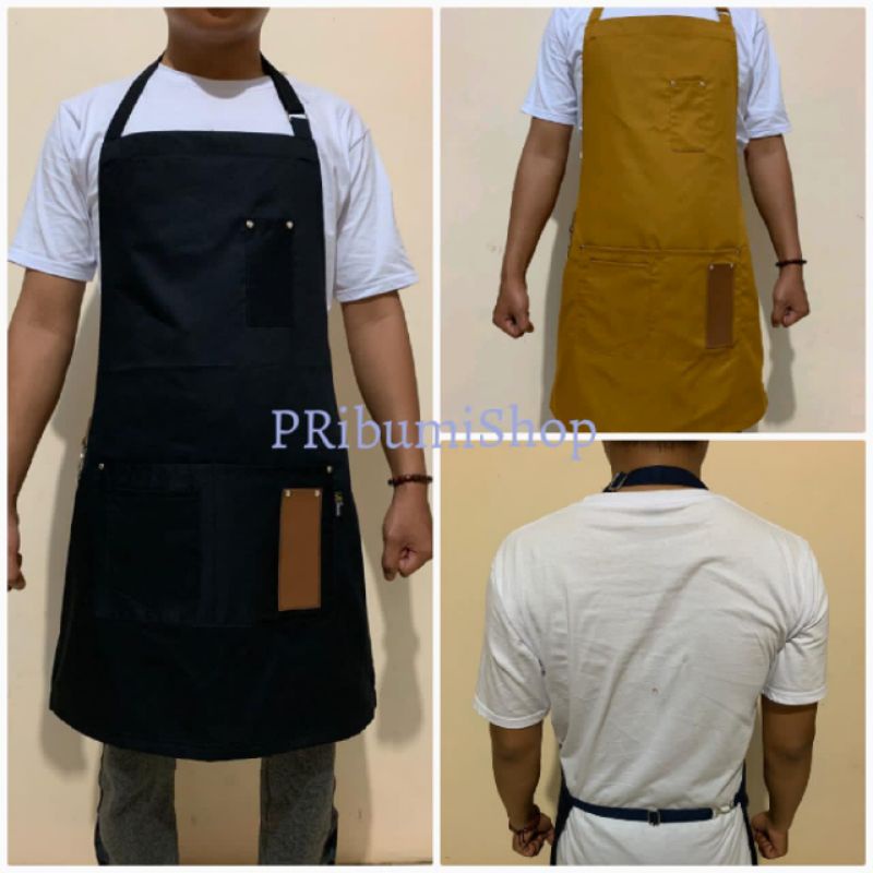 Apron BaristA Celemek Masak ,,Tali Kain