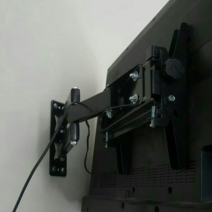 Bracket TV Swivel 23 24 26 27 28 29 32 37&quot; UHD LED LCD Bisa Gojek