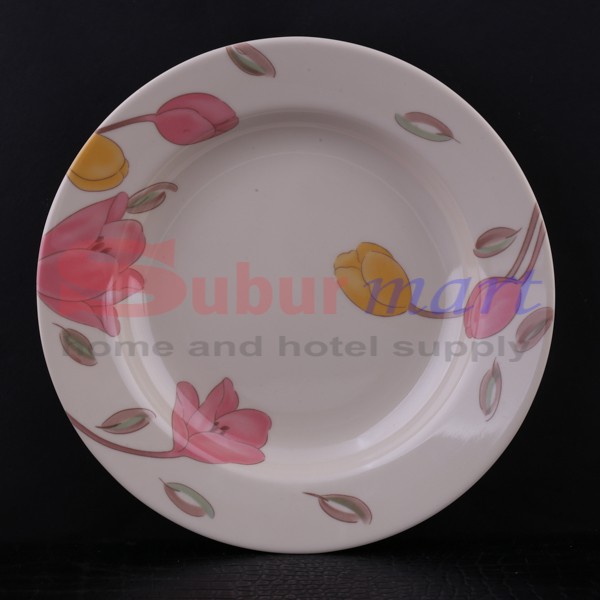 Piring makan melamin motif bunga Hoover - 4009BNG