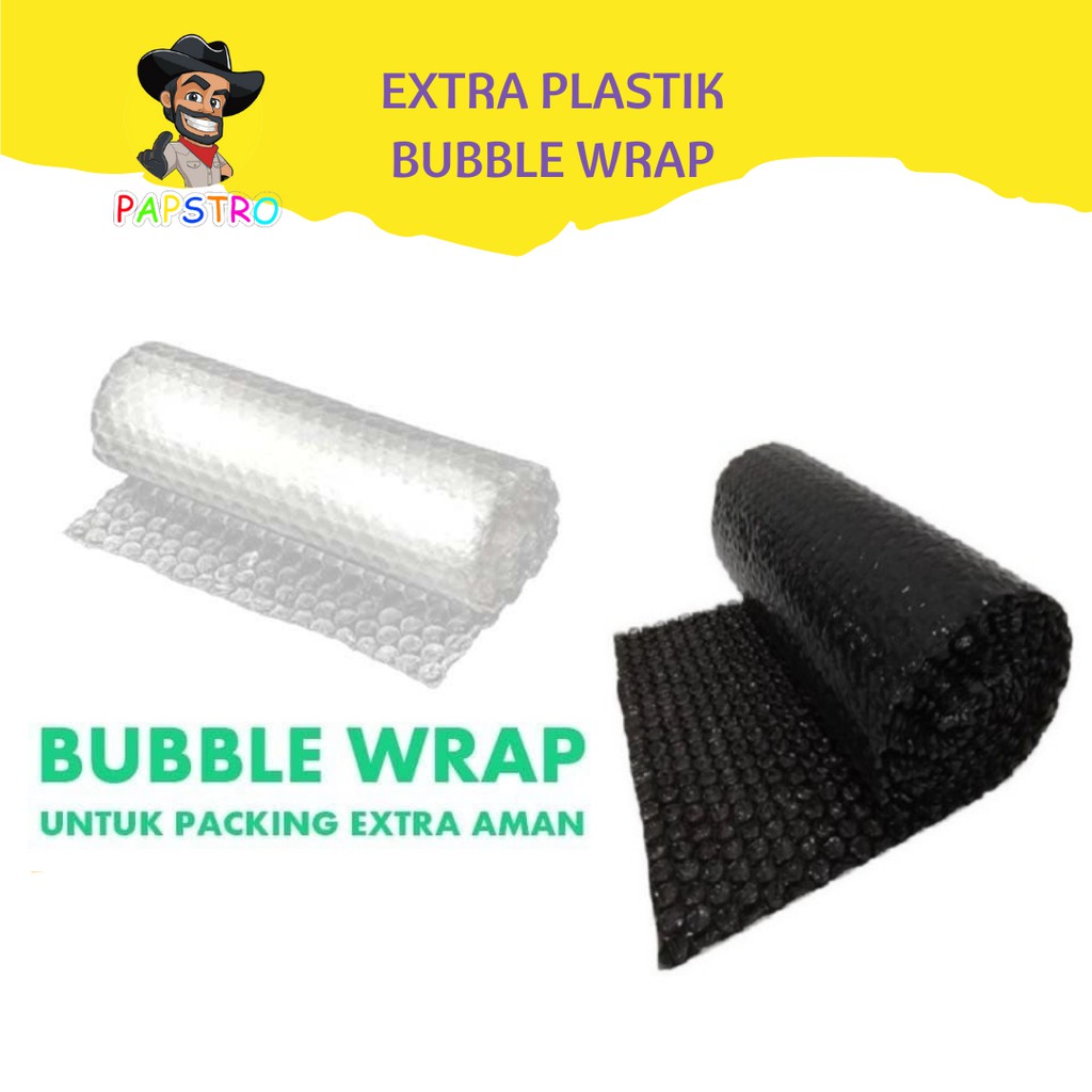 

Extra Plastik Bubble Wrap (packing lebih aman)