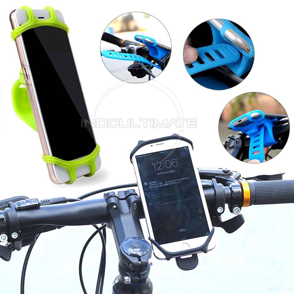 Stand Holder Smartphone Sepeda Motor Rotasi 360 ° Universal HP Holder Silicone HP Motor THP-01 Dudukan Ponsel Sepeda Silikon Dudukan Telepon Sepeda Motor Universal tatakan hp cover hp