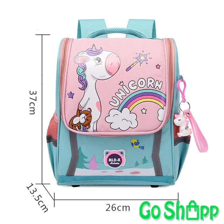 Tas Sekolah Anak Import Premium High Quality Terbaru - Tas Ransel Anak Motif Karakter Lucu -  Tas Ransel Anak Sekolah SD - Tas Anak Karakter Unicorn - Tas Anak Karakter Dino - Backpack Anak Sekolah Unisex [BK22]