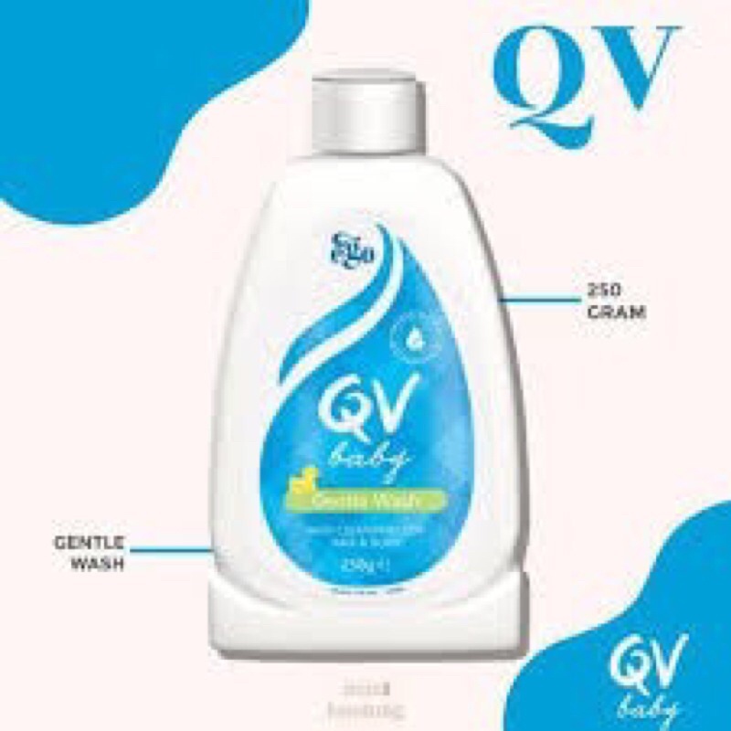 Qv baby gantle wash 250ml