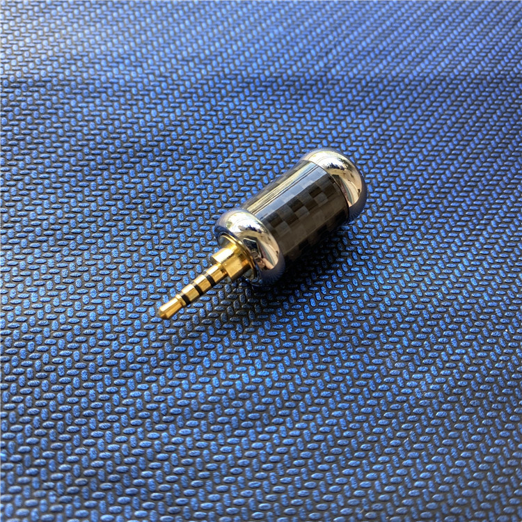 Adapter Audio Earphone Seiko Diy 3.5mm 4.4mm 2.5mm Bahan Karbon Fiber