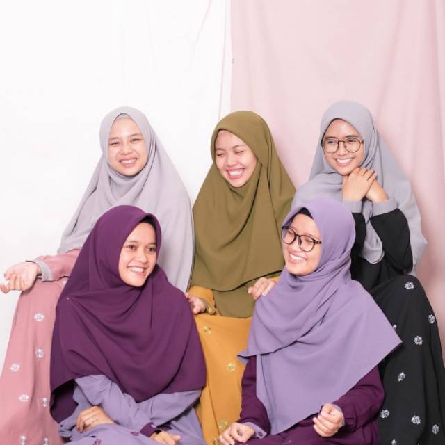 KHIMAR SQUARE By Hijab Alila Kerudung  Segiempat Syari 