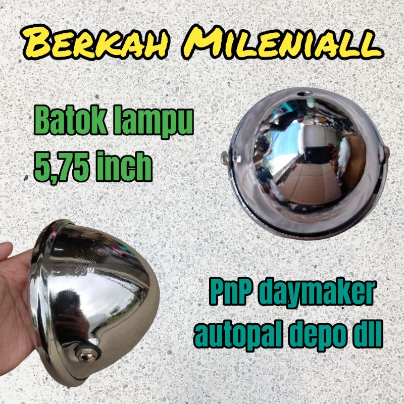 Batok lampu pesek jute 5,75in depo Autopal dll