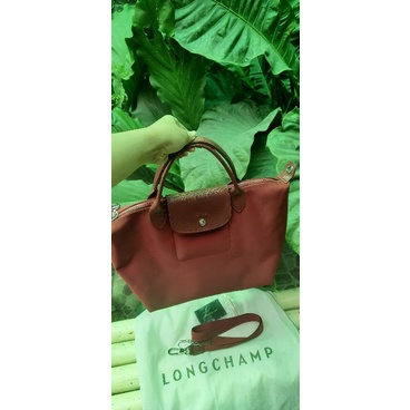 longchamp neo maroon preloved