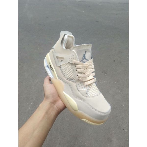 Sepatu Nike Air Jordan 4 SP  Off White Sail
