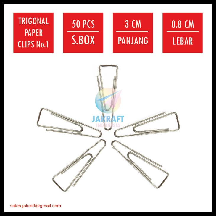 

Trigonal Paper Clips Clip Klip Kertas No.1 Murah Bagus Seperti Joyko Kode 1321