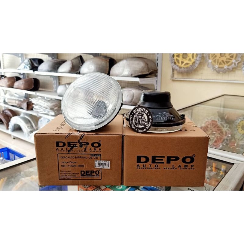 Reflektor Autopal 5.75 inch (Made In India) •••  Autopal Depo 5.75 inch Original (Made In Taiwan)