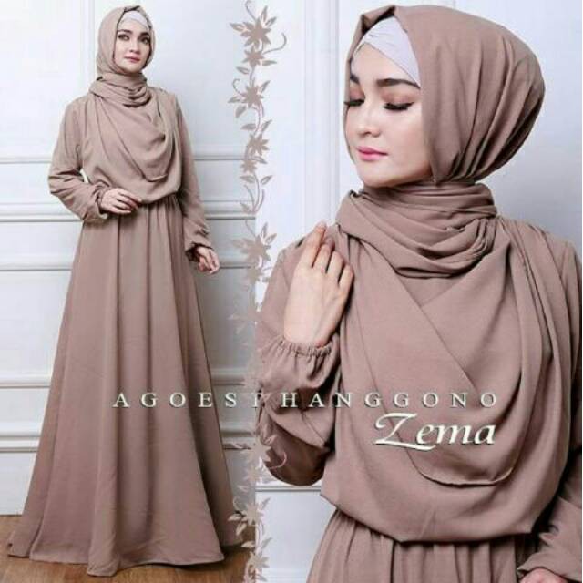 baju gamis MAXI ZEMA WOLFIS