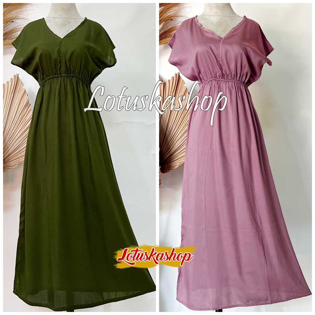 Dress Manohara Polos Panjang Bali