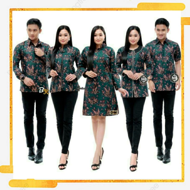 Maura Couple - Sania Ruffle Batik Couple ori Ndoro jowi DNT Garansi Termurah Shopee - Couple Aulia