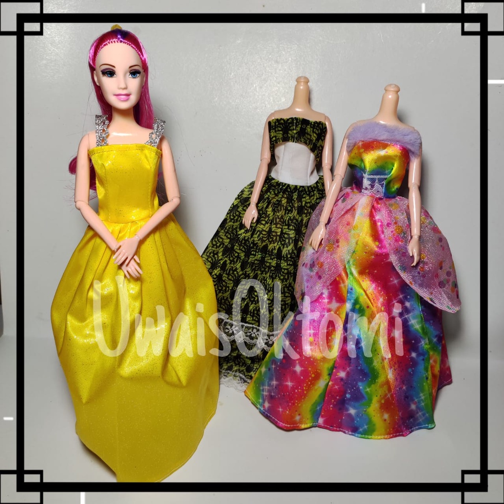 Boneka Berbi Baju Gaun Berbi Pivotal Tangan Kaki Bisa Ditekuk Boneka Berbi Baju Princes Berbi Murah