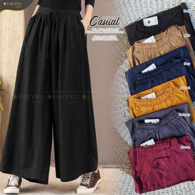 CASUAL PANT #5 BY KHEYRA || ORIGINAL BERLABEL || ORI SOLO || BAJU SOLO || ORI BAJU SOLO