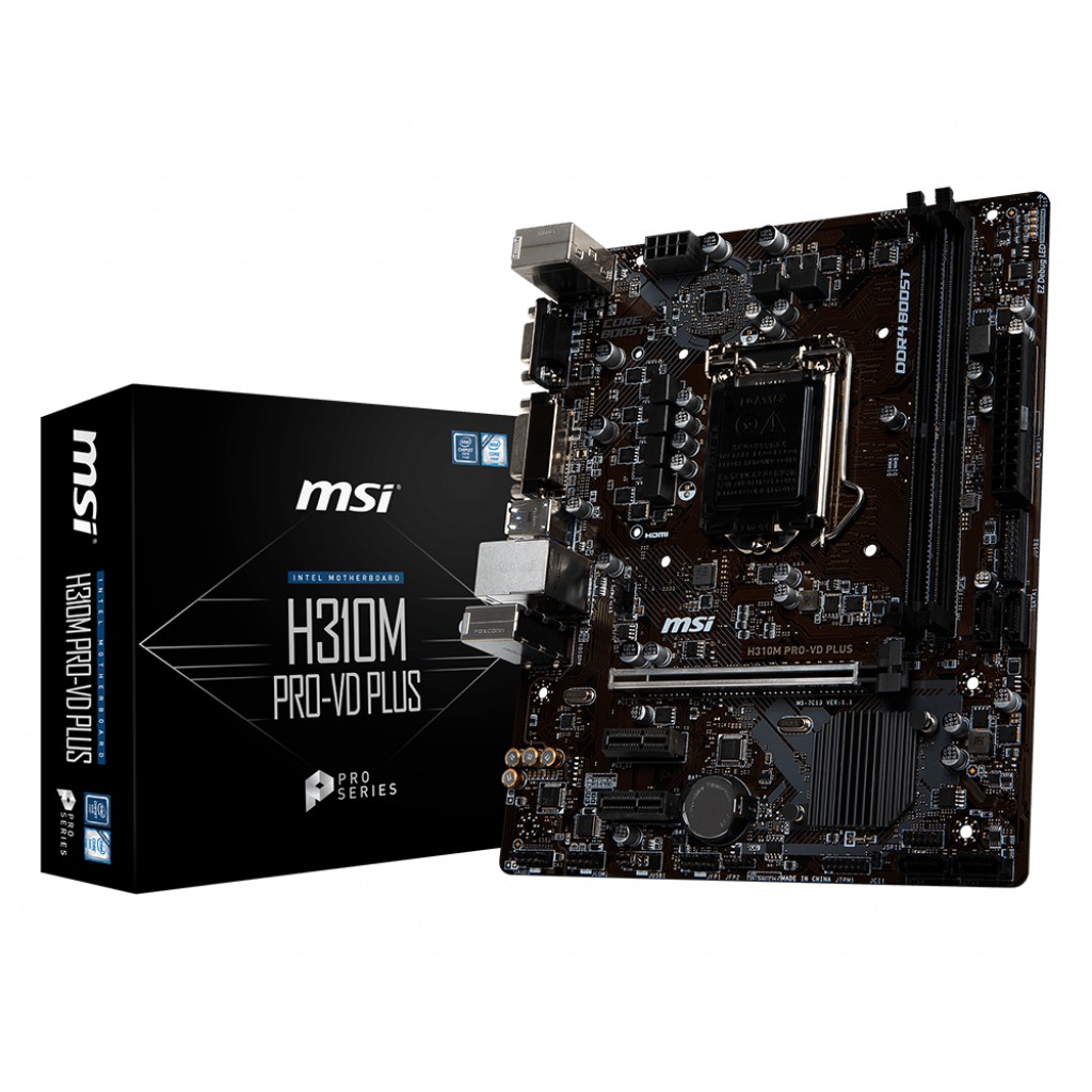 Motherboard MSI H310M Pro-VD Plus Intel LGA 1151 gen 8 dan 9