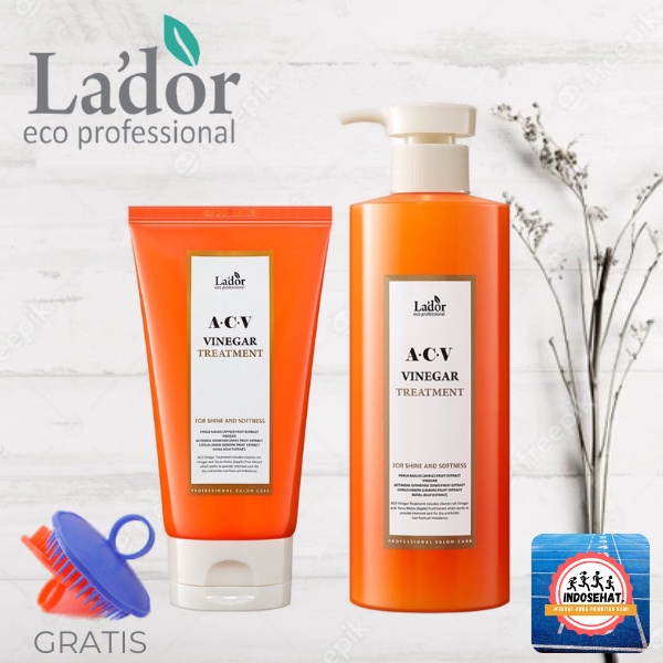 LADOR ACV Vinegar Treatment - Kondisioner Perawatan Pembersih Pelembab Pelembut Pengkilau Kulit Kepala Rambut Berminyak