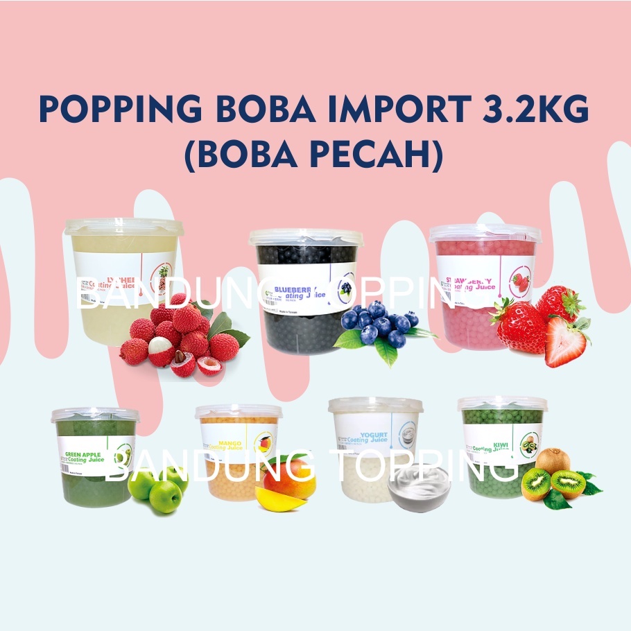 Popping Boba import kemasan 1 pail