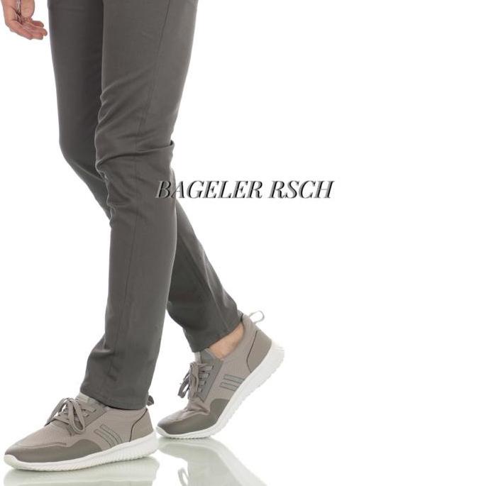 ❇ BAGELER Rsch Original Celana Panjang Pria Chino Twill Stretch Model Slim Fit Ukuran S M L XL ▼